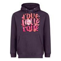 Love Love Love Valentines Day Heavyweight Hoodie | Teevron