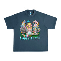 Midnight Navy happy easter gnome Urban Heavy Tee - BarkalooDesign