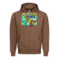 Chestnut au somesaurus rex Zipper Hoodie - BarkalooDesign