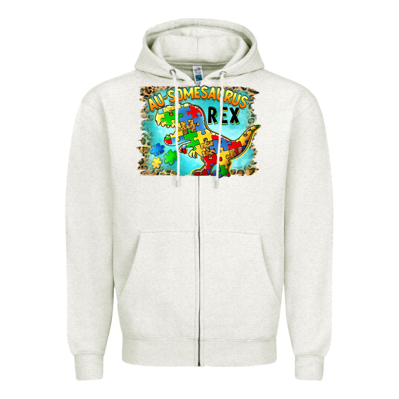 Au Somesaurus Rex Zipper Hoodie by BarkalooDesign | Teevron