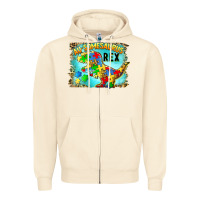 Sandshell au somesaurus rex Zipper Hoodie - BarkalooDesign