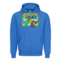 True Royal au somesaurus rex Zipper Hoodie - BarkalooDesign