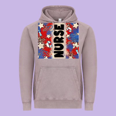 American Nurse Vintage Hoodie Designed By Zillion Design Studio