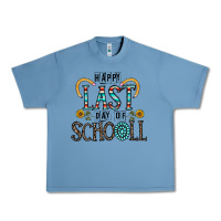 Pebble Blue happy last schopol Urban Heavy Tee - CowhideDigitalArt