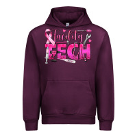 Mauve Wine Breast Cancer Facility Tech Urban Hoodie - texasbilliewilder