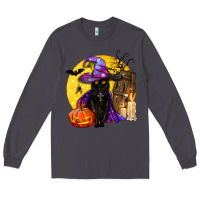 Smoke black witch cat coffin and moon Long Sleeve Tee - BundleAndBundleShop