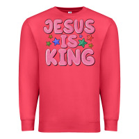 Cardinal jesus is king Premium Sweatshirt - MaliasSmallBusiness