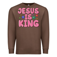Chestnut jesus is king Premium Sweatshirt - MaliasSmallBusiness