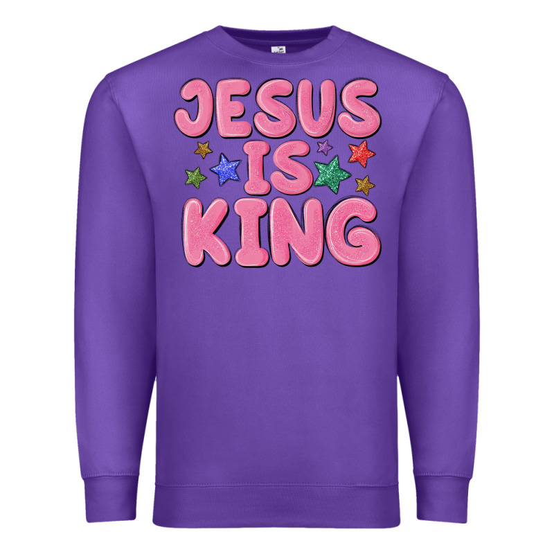 Jesus Is King Premium Sweatshirt by MaliasSmallBusiness | Teevron