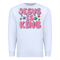 White jesus is king Premium Sweatshirt - MaliasSmallBusiness