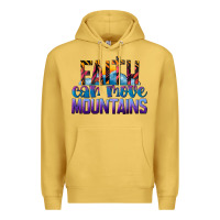 Antique Gold Faith Can Move Mountains Premium Hoodie - LillyAllenDesigns