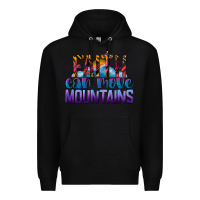 Black Faith Can Move Mountains Premium Hoodie - LillyAllenDesigns