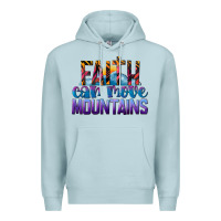 Blue Mist Faith Can Move Mountains Premium Hoodie - LillyAllenDesigns