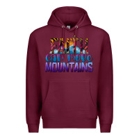 Burgundy Faith Can Move Mountains Premium Hoodie - LillyAllenDesigns