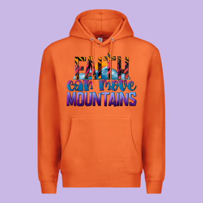 Faith Can Move Mountains Premium Hoodie Designed By Lillyallendesigns