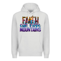 Dove Grey Faith Can Move Mountains Premium Hoodie - LillyAllenDesigns
