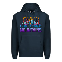Navy Faith Can Move Mountains Premium Hoodie - LillyAllenDesigns