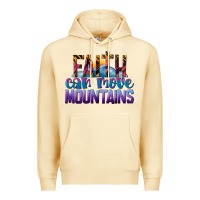 Pina Colada Faith Can Move Mountains Premium Hoodie - LillyAllenDesigns