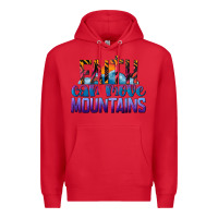 Red Faith Can Move Mountains Premium Hoodie - LillyAllenDesigns