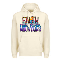 Sandshell Faith Can Move Mountains Premium Hoodie - LillyAllenDesigns