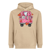 Mushroom valentines day gnome truck Heavyweight Hoodie - MaliasSmallBusiness