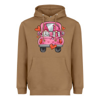 Toasted Coconut valentines day gnome truck Heavyweight Hoodie - MaliasSmallBusiness