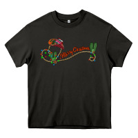 Asphalt merry christmas western Heavy Core Tee - CowhideDigitalArt