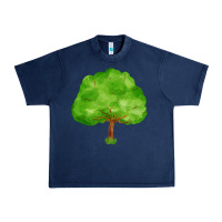 Navy tree Urban Heavy Tee - FaDigitalArtStudio