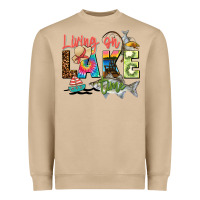 Mushroom living on lake time Heavyweight Sweatshirt - Zillion Design Studio