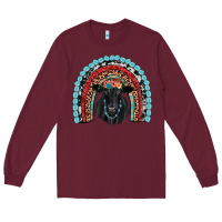 Burgundy black angus  rainbow Long Sleeve Tee - JahusDesignShop