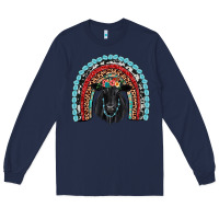 Navy black angus  rainbow Long Sleeve Tee - JahusDesignShop