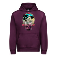 Mauve Wine summer skeleton cocktail Urban Hoodie - NancyCooperArtShop