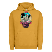 Pigment Peanut Butter summer skeleton cocktail Urban Hoodie - NancyCooperArtShop