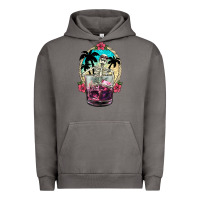Pigment Tornado summer skeleton cocktail Urban Hoodie - NancyCooperArtShop