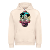 Sandshell summer skeleton cocktail Urban Hoodie - NancyCooperArtShop
