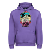 Tulip summer skeleton cocktail Urban Hoodie - NancyCooperArtShop