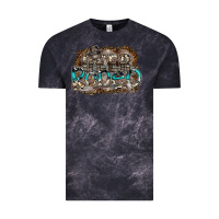 Cloud Black deer rodeo Vintage Tee - SublimationCraftShop