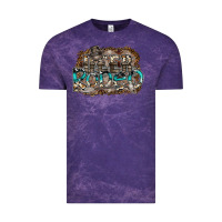 Cloud Purple deer rodeo Vintage Tee - SublimationCraftShop
