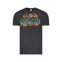 Vintage Black deer rodeo Vintage Tee - SublimationCraftShop