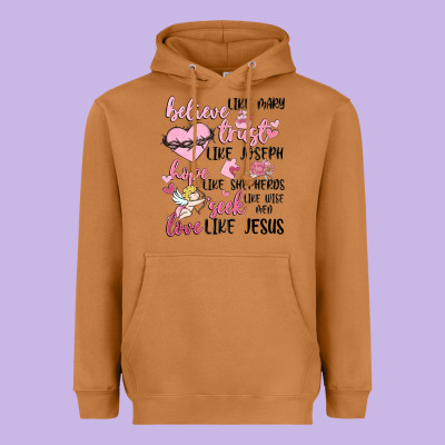 Christian Valentines Heavyweight Hoodie Designed By Maliassmallbusiness