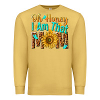 Antique Gold oh honey i am that mom Premium Sweatshirt - NancyCooperArtShop