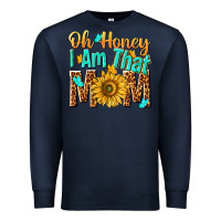 Navy oh honey i am that mom Premium Sweatshirt - NancyCooperArtShop