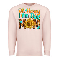 Pale Pink oh honey i am that mom Premium Sweatshirt - NancyCooperArtShop