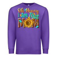 Purple oh honey i am that mom Premium Sweatshirt - NancyCooperArtShop
