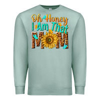 Seafoam oh honey i am that mom Premium Sweatshirt - NancyCooperArtShop