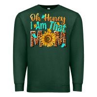 Sports Green oh honey i am that mom Premium Sweatshirt - NancyCooperArtShop