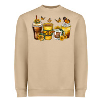 Mushroom butterfly coffee cups Heavyweight Sweatshirt - Zillion Design Studio