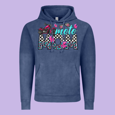 Moto Mom Vintage Hoodie Designed By Texasbilliewilder