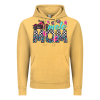 Vintage Mustard moto mom Vintage Hoodie - texasbilliewilder