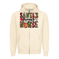 Sandshell santa's favorite nurse Zipper Hoodie - Jasminsmagicworld